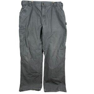 Dickies Mens Carpenter Pants Size 42x32 Green 100% Cotton Classic Work Skate